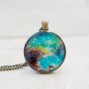 Nebula Necklace Pendant, Colourful,..