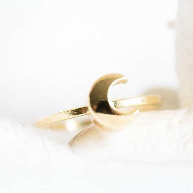 Crescent Moon Ring Silver Moon Ring Sailor Moon..