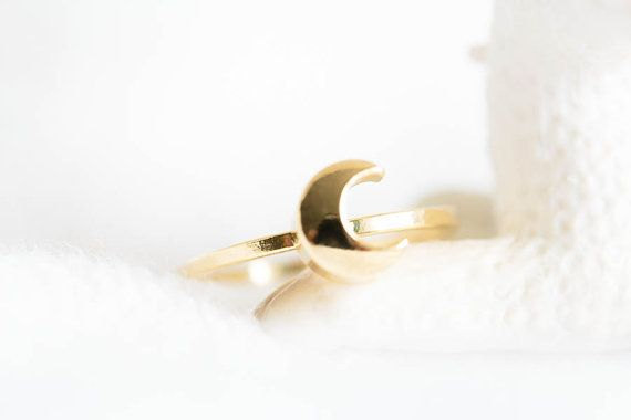 Crescent Moon Ring Silver Moon Ring Sailor Moon Ring Crescent Moon Jewelry
