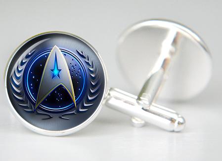 Star Trek Cufflinks Starfleet Star Trek Jewelry Captain Kirk Birthday Gift